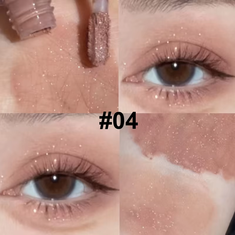 Bâton de fard à paupières liquide – Mat et paillettes pour le contour et le maquillage des yeux, Tex