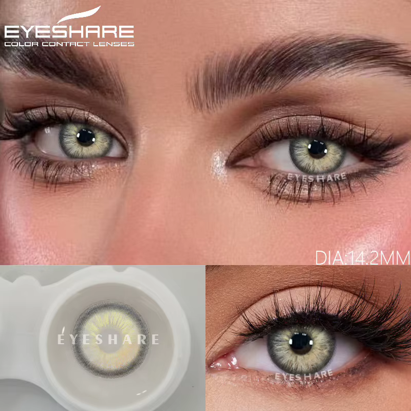 EYESHARE lentilles de contact mode yeux bleus lentilles 1 paire beauté vert doux lentilles colorées