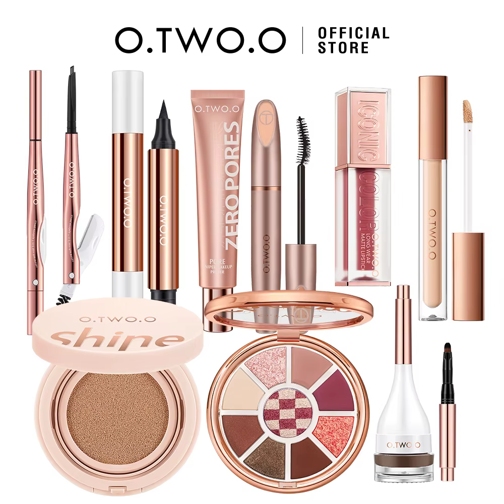 O.TWO.O ensemble de maquillage complet Mascara imperméable Eyeliner fond de teint BB crème coussin d