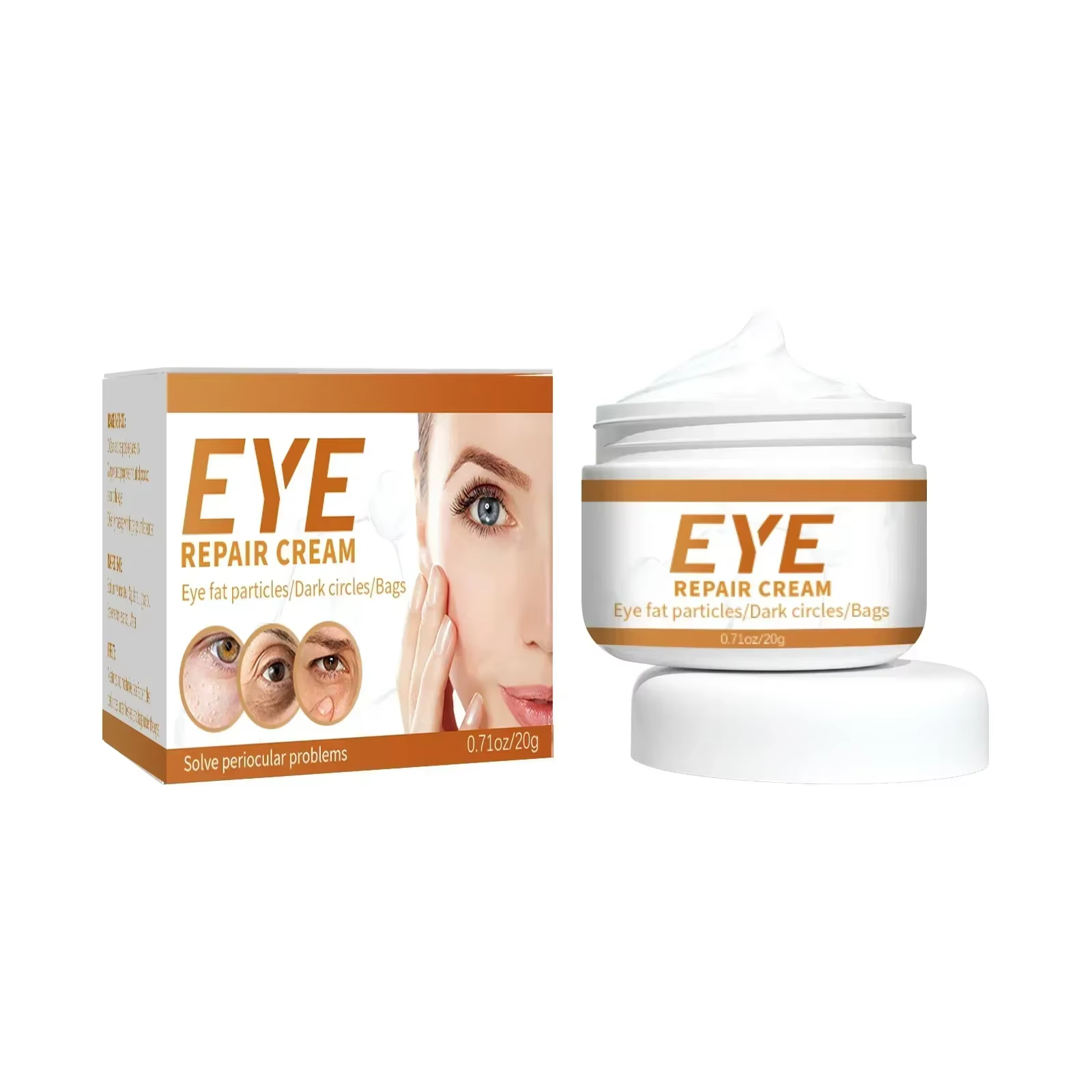 Crème Anti-rides pour les yeux, Anti-cernes, réparation des dommages causés par la peau, hydratante,