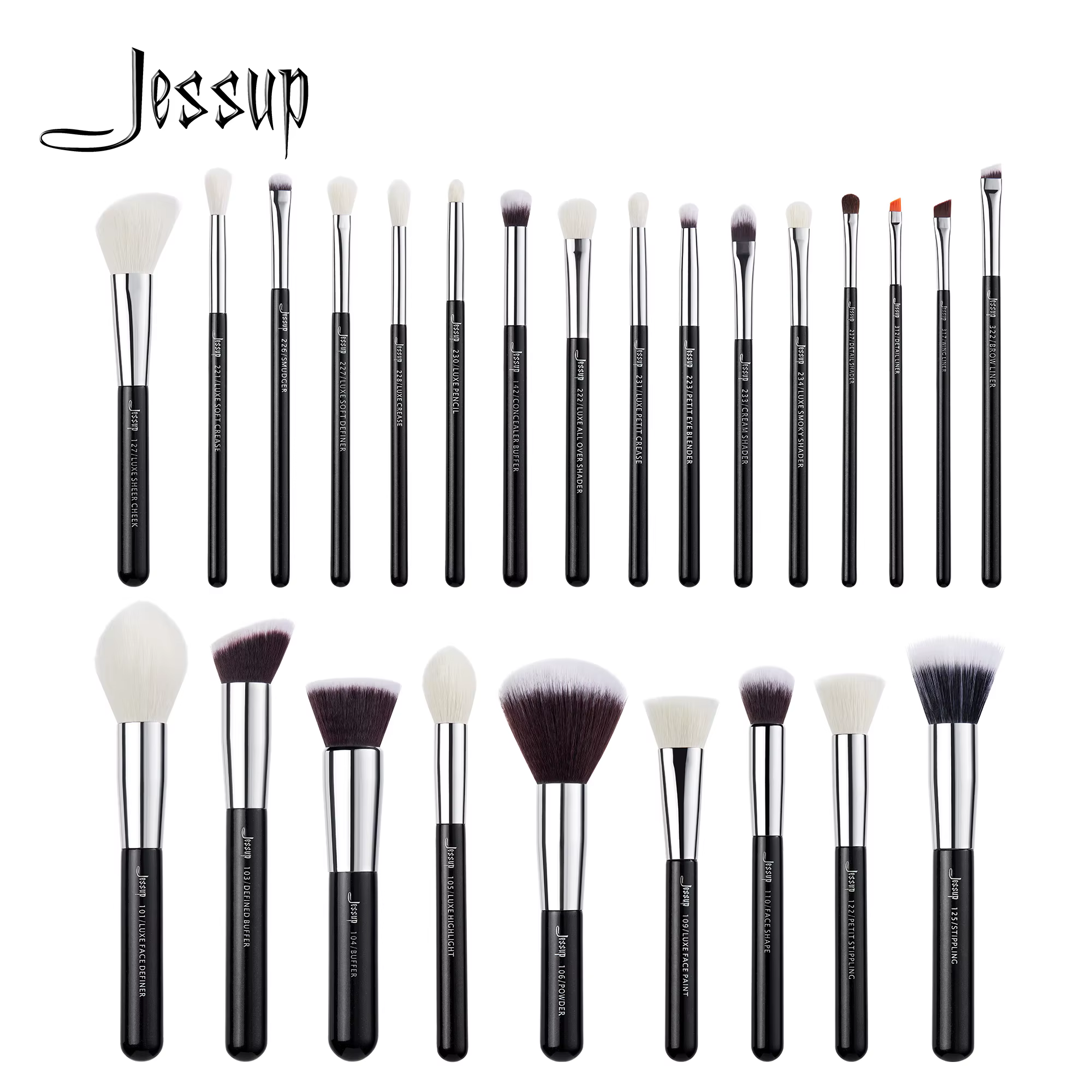 Jessup pinceaux de maquillage ensemble fond de teint poudre professionnel maquillage brosse Contour