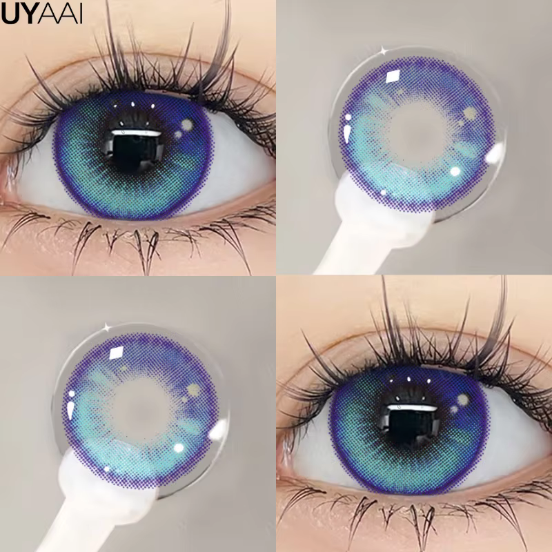 UYAAI élèves colorés pour les yeux lentilles coréennes cosmétiques lentilles de Contact de couleur d