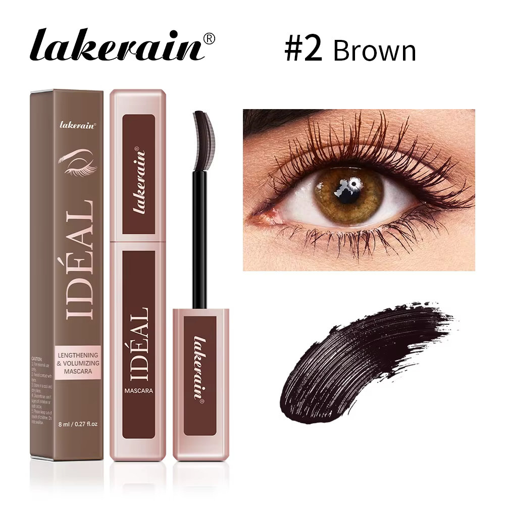 Lakerain Mascara volumateur allongeant effet de maquillage en forme d'éventail cils longue durée san