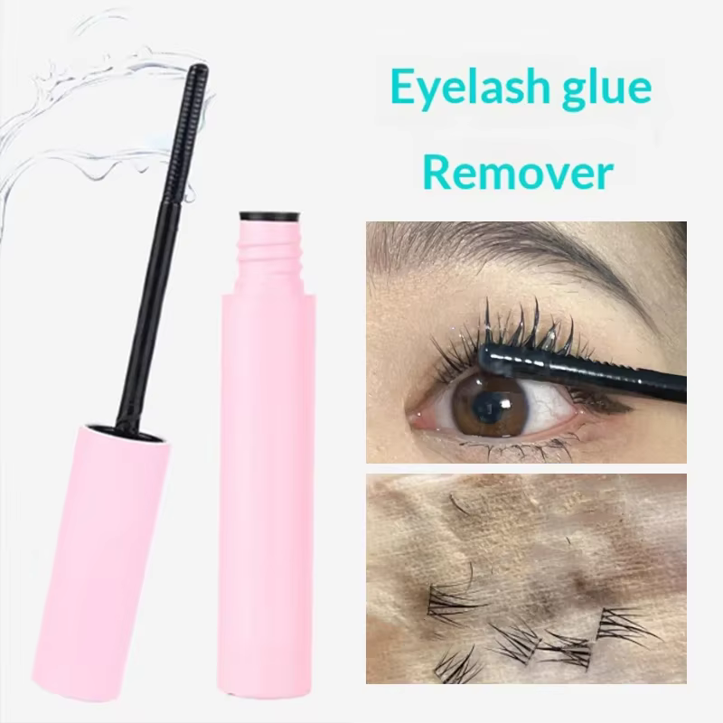 Colle à cils double-embout pour fixation et scellement, imperméable, séchage rapide, tenue forte, co