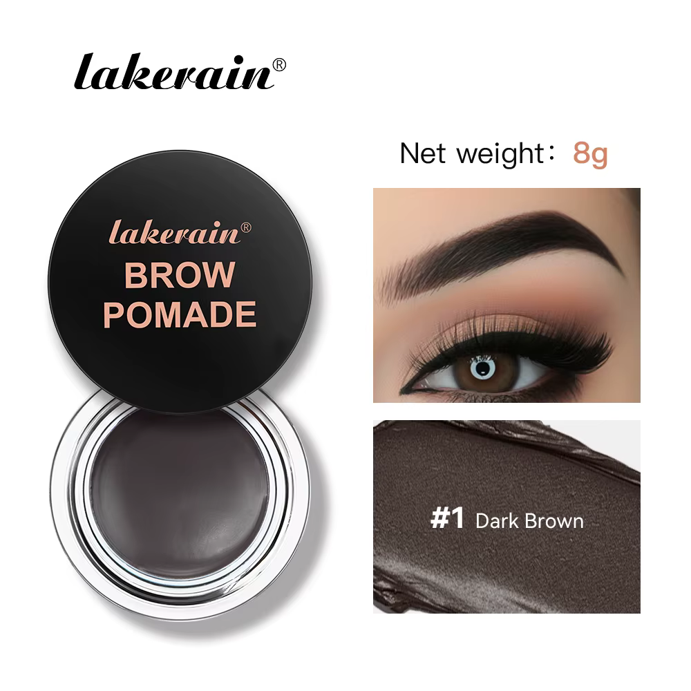Crème à sourcils sauvage noir mat, 6 couleurs, teinte naturelle 3D, rehausseur de sourcils, cire Gel