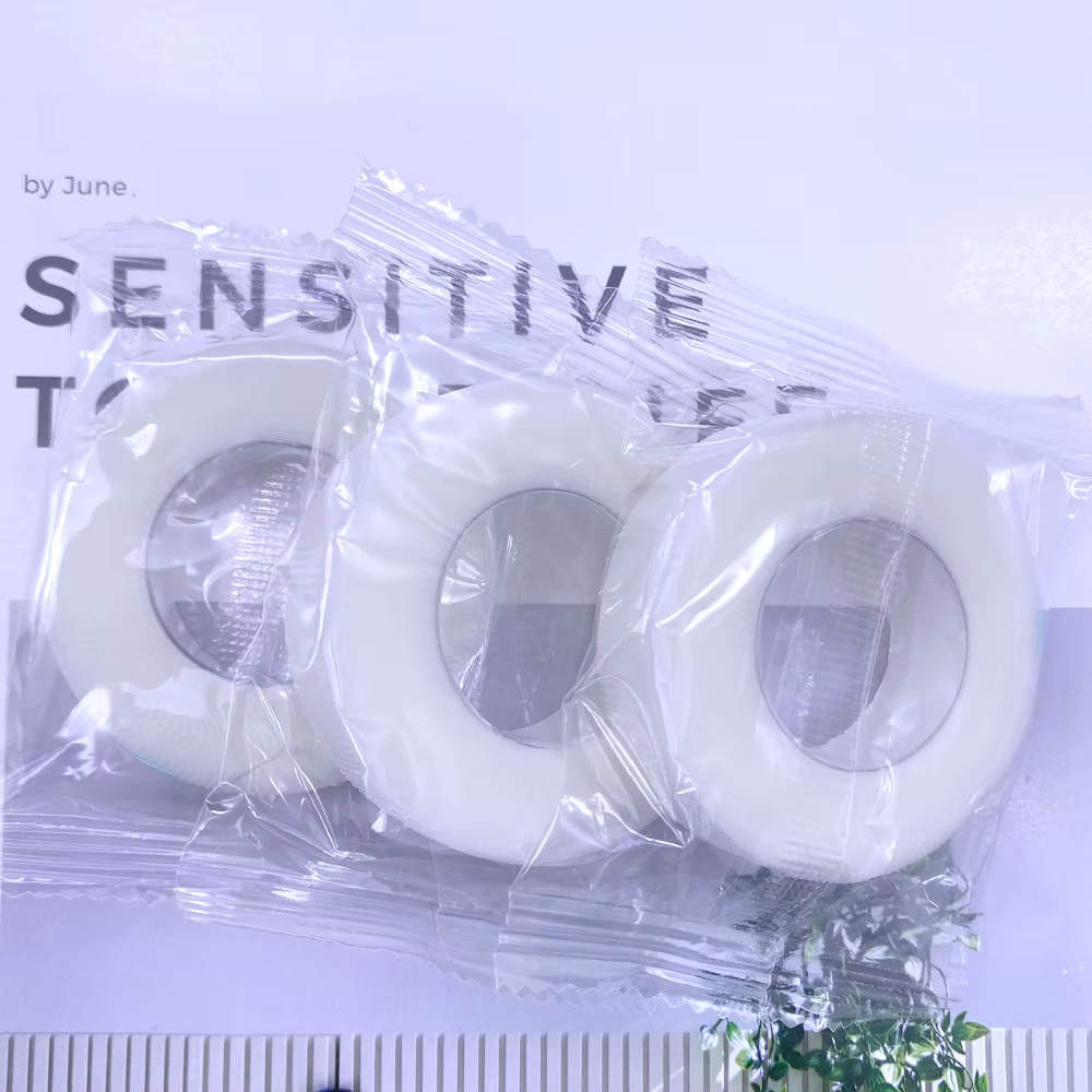 50 rouleaux de ruban d'extension de cils, outils adhésifs PE sous les coussinets oculaires pour cils