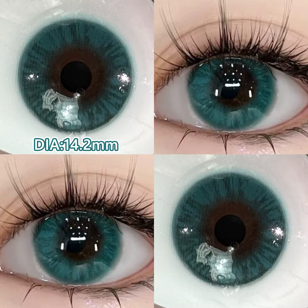 OVOLOOK-2pcs Myopie Cosplay Série Lentilles De Contact Colorées Pour Les Yeux Cosmétiques Pupilles O
