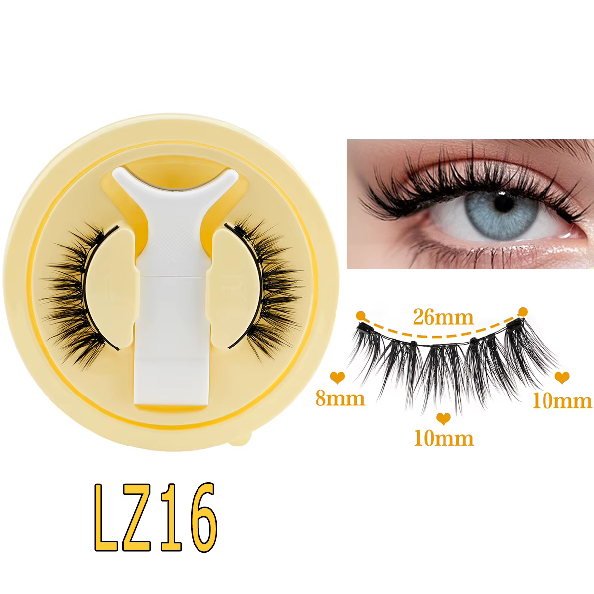 SHIDISHANGPIN 5 Styles de cils magnétiques naturels ensemble 1 paire réutilisable aucune colle néces