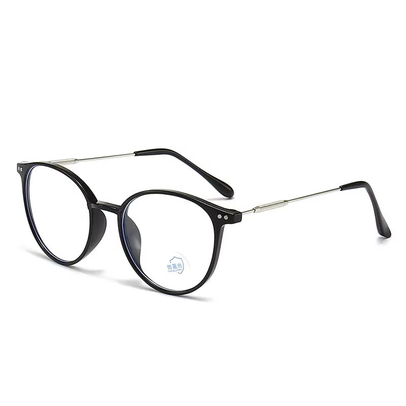 Lunettes de myopie ultralégères Anti-lumière bleue, monture ronde Vintage, unisexe, pour femmes, pou