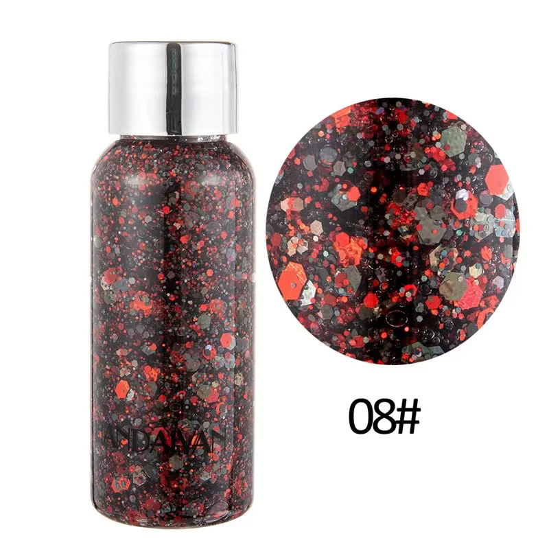 Gel à paillettes pour les yeux, corps, visage, Art, imperméable, haute brillance, maquillage multifo