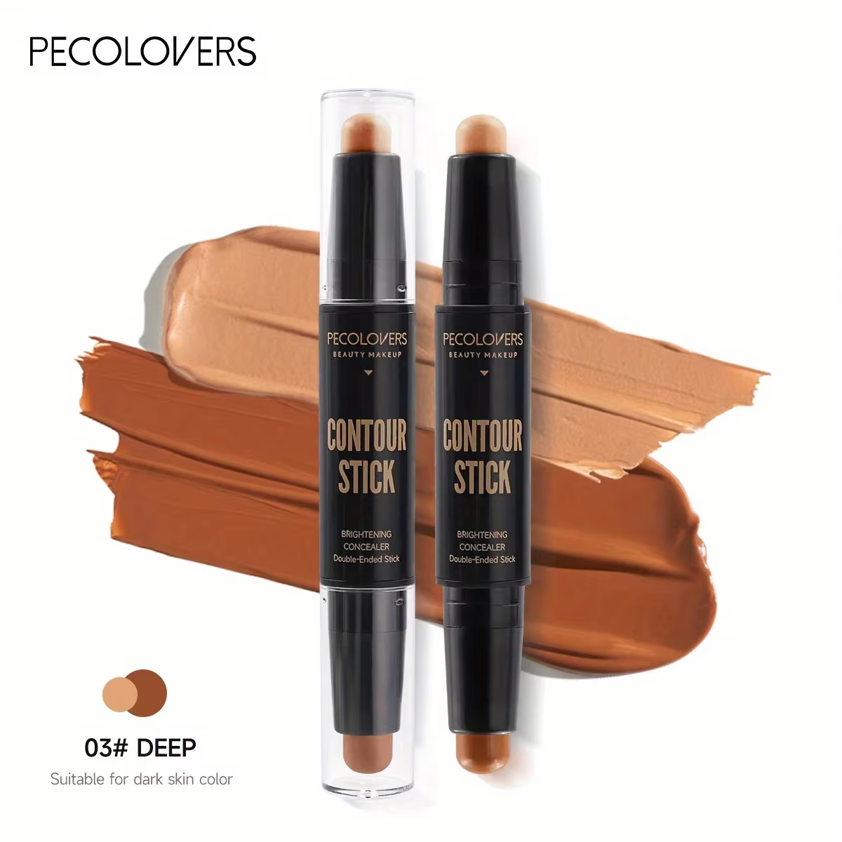 Stylo de maquillage pour le visage, Double tête, liquide imperméable, fond de teint, correcteur, cra