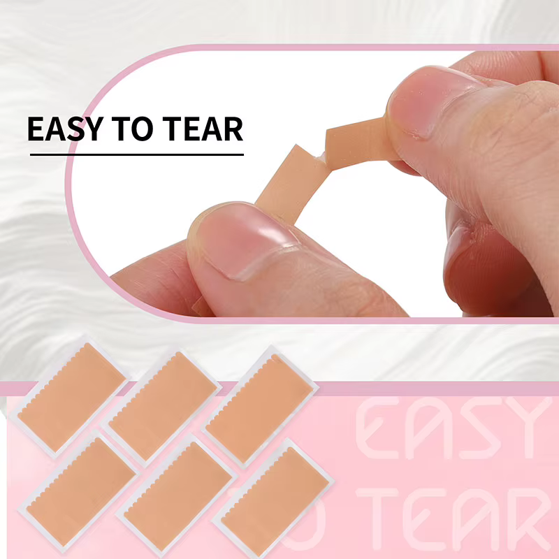 10 feuilles greffées faux cils levage paupière bande Non-tissé sourcil Protection bande Extension de