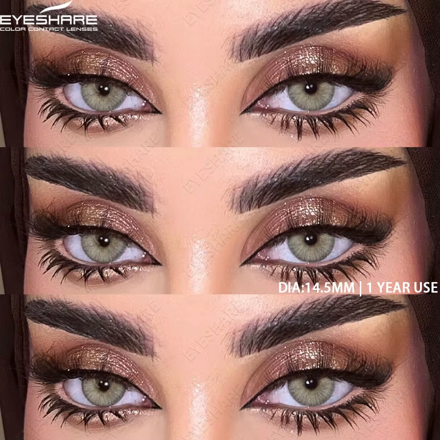 EYESHARE 1 paire de lentilles de Contact de couleur pour les yeux lentilles vertes lentilles de Cont