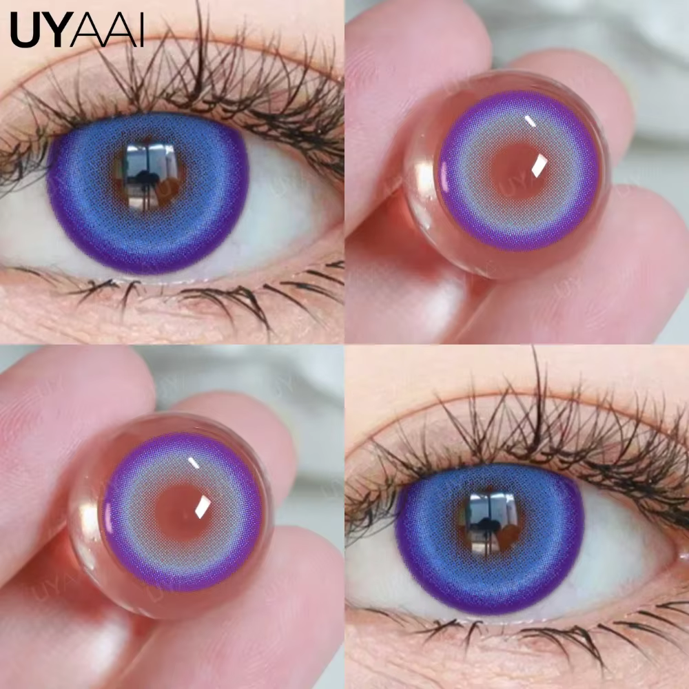 UYAAI 1 paire de lentilles de couleur œil bleu pour Cosplay jante de marcheur blanc coloré Anime élè