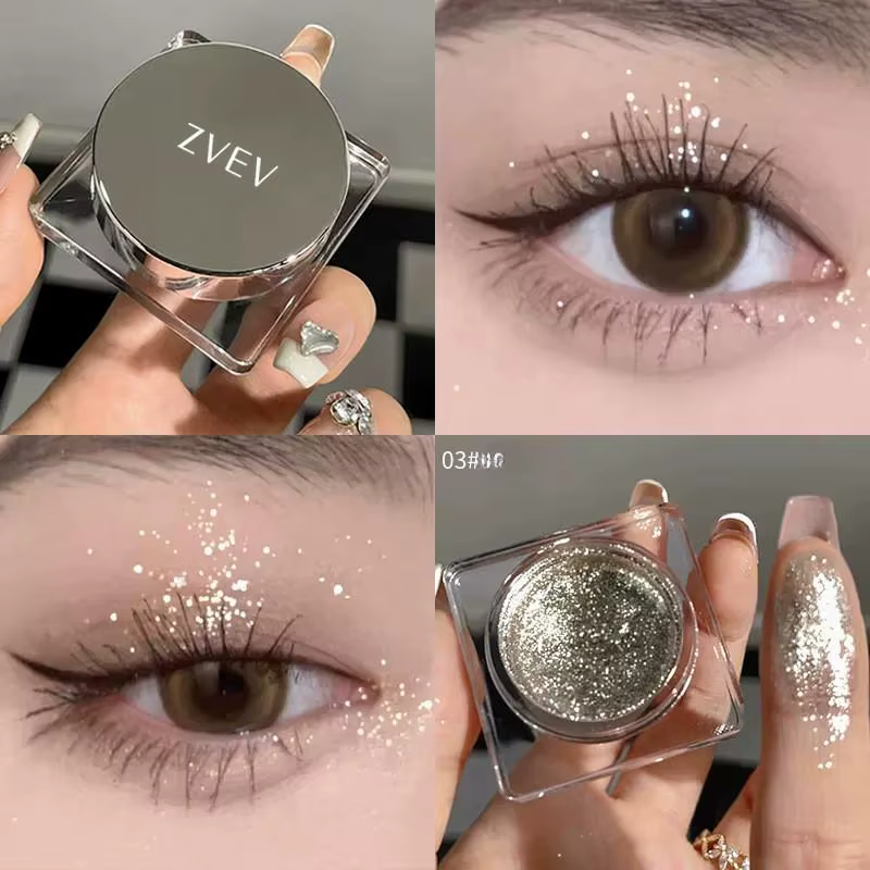 Fard à paupières diamant mat nacré brillant naturel, maquillage pour les yeux, atmosphère haut de ga