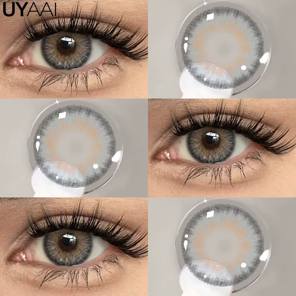 UYAAI NOUVEAU Lentilles de Contact Colorées Beauté Bleues Cosmétiques Maquillage des Yeux Lentilles
