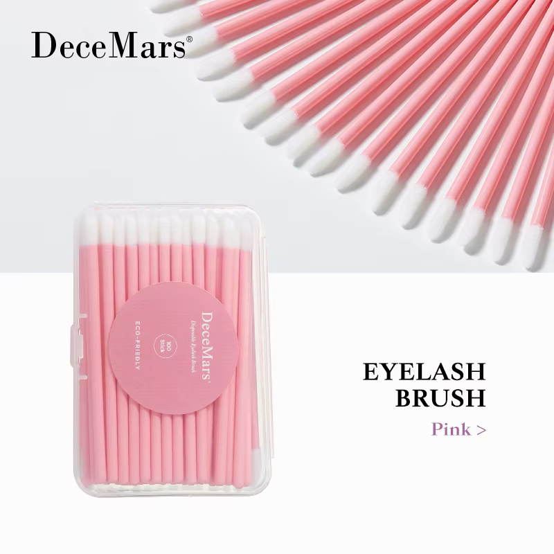 Micro applicateur brosse, écouvillons, baguettes de Mascara jetables pour Extension de cils, 100 piè