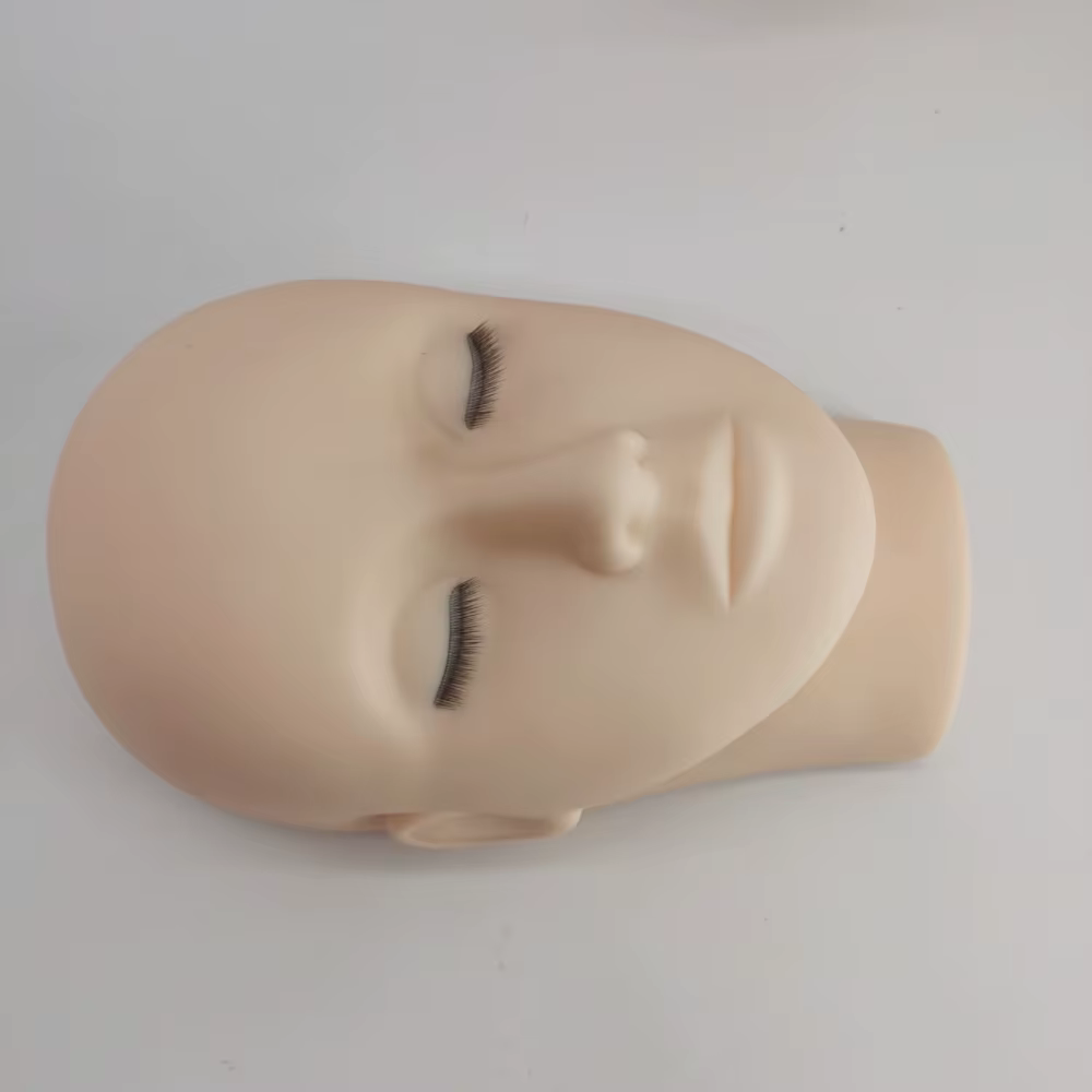 Tête de Mannequin 4D pour la Pratique de l'Extension des Cils, Outils de Formation au Greffage avec