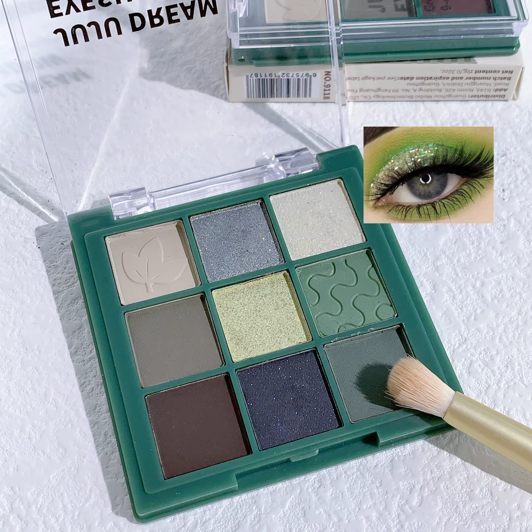 JUJU DREAM vert marron fantôme neuf couleurs fard à paupières Palette rétro français sens