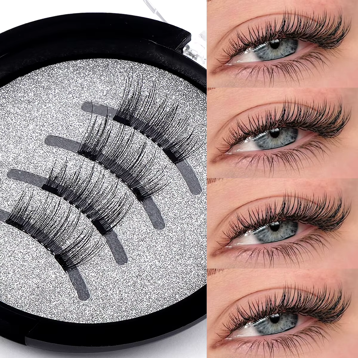 MAANGE 2 paires de faux cils magnétiques