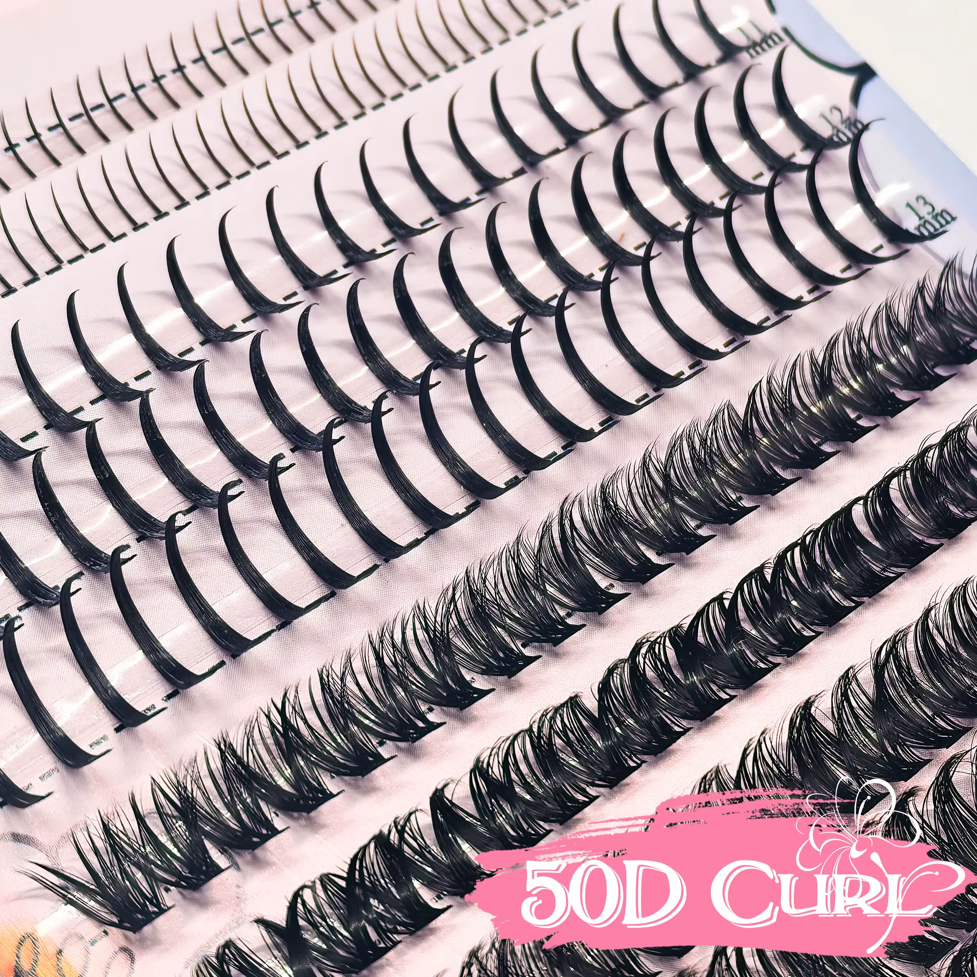 10 rangées de faux cils DIY