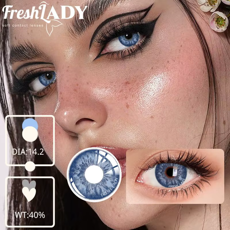 UYAAI lentilles de couleur yeux Cocktail Seris marron vert
