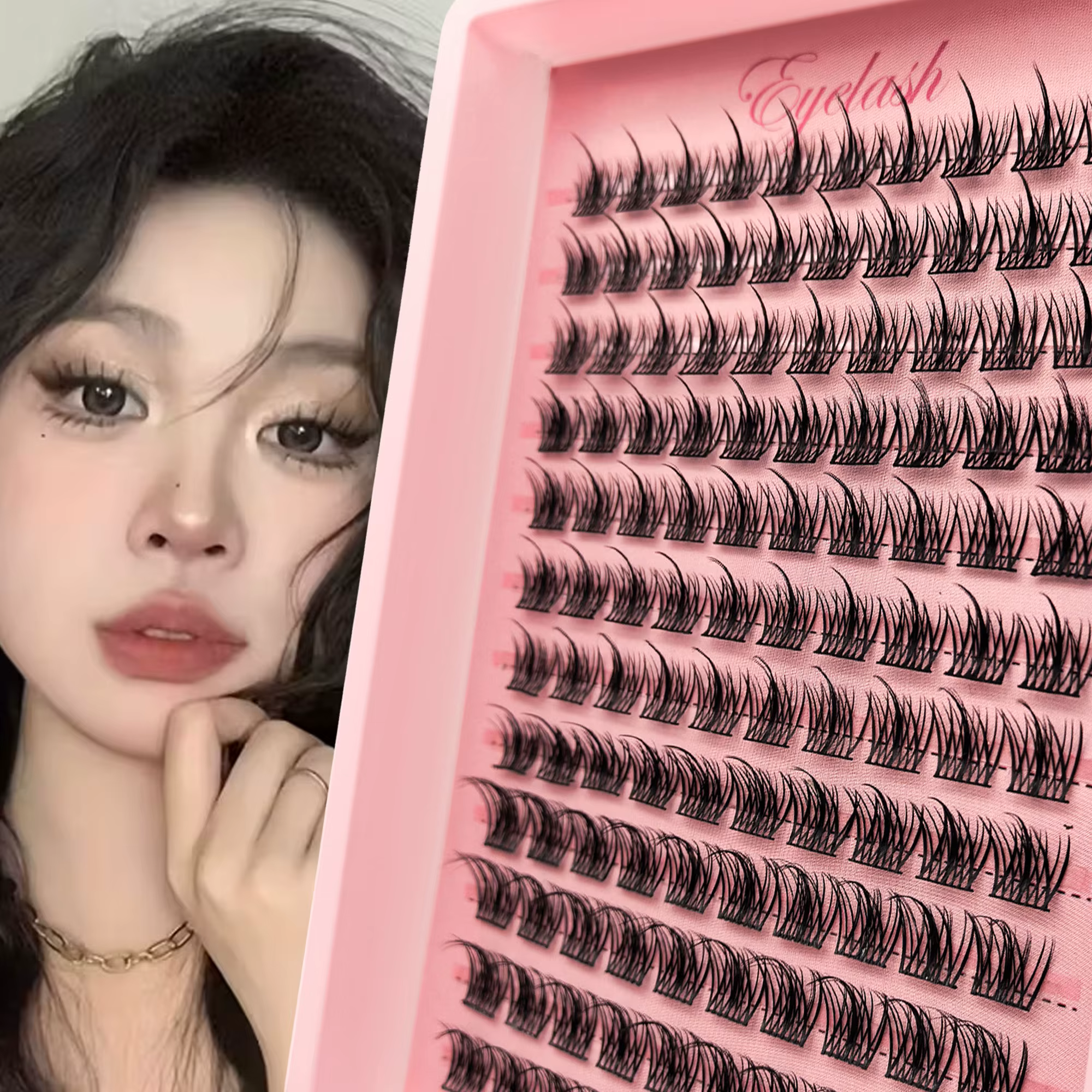 Ensemble de faux cils segmentés en 120 bouquets