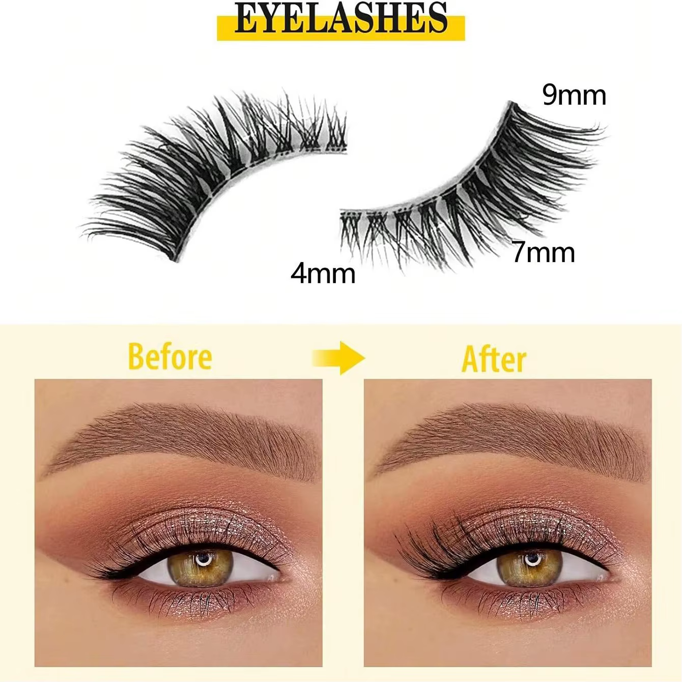Dix paires de demi-cils