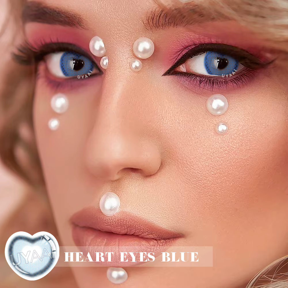 UYAAI lentille couleur des yeux coeur carré Halloween gradué