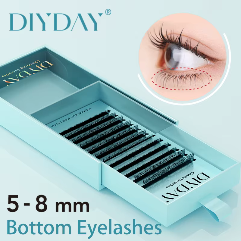 DIYDAY Extension de cils inférieurs B/C 5mm 6mm 7mm BASF Pbt fournitures
