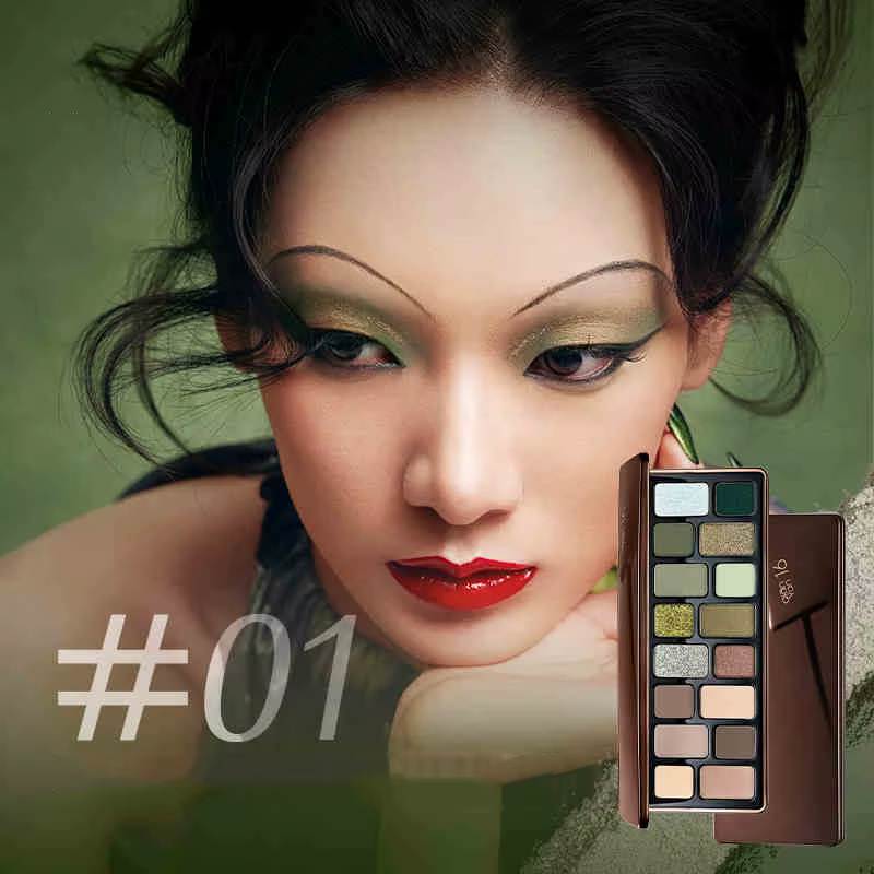 Palette Fards à Paupières Cheeryep 16 Couleurs Mat et Brillant Imperméable Longue Tenue Vegan Sans Cruauté Maquillage Y2K Idéal pour Voyage et Festival