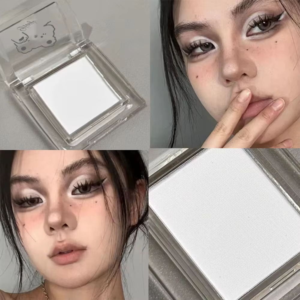Palette de contour de fard à paupières à paillettes surligneur mat avec scintillant nacré