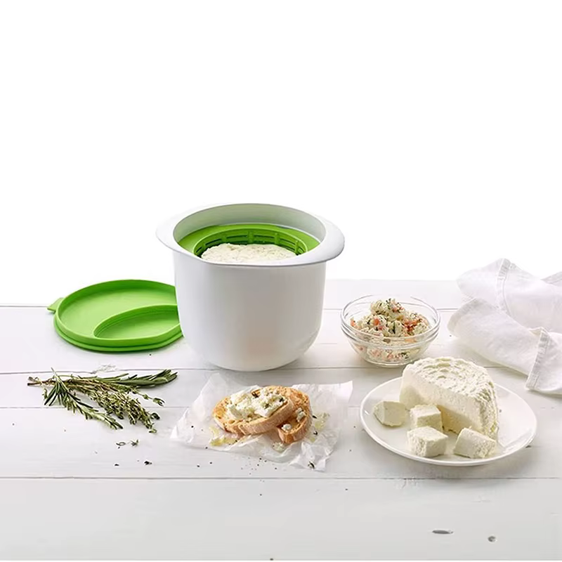 Essentiels de cuisine : filtre à yaourt pour micro-ondes, appareil à fromage avec des recettes délicieuses pour un yaourt et un fromage parfaitement onctueux
