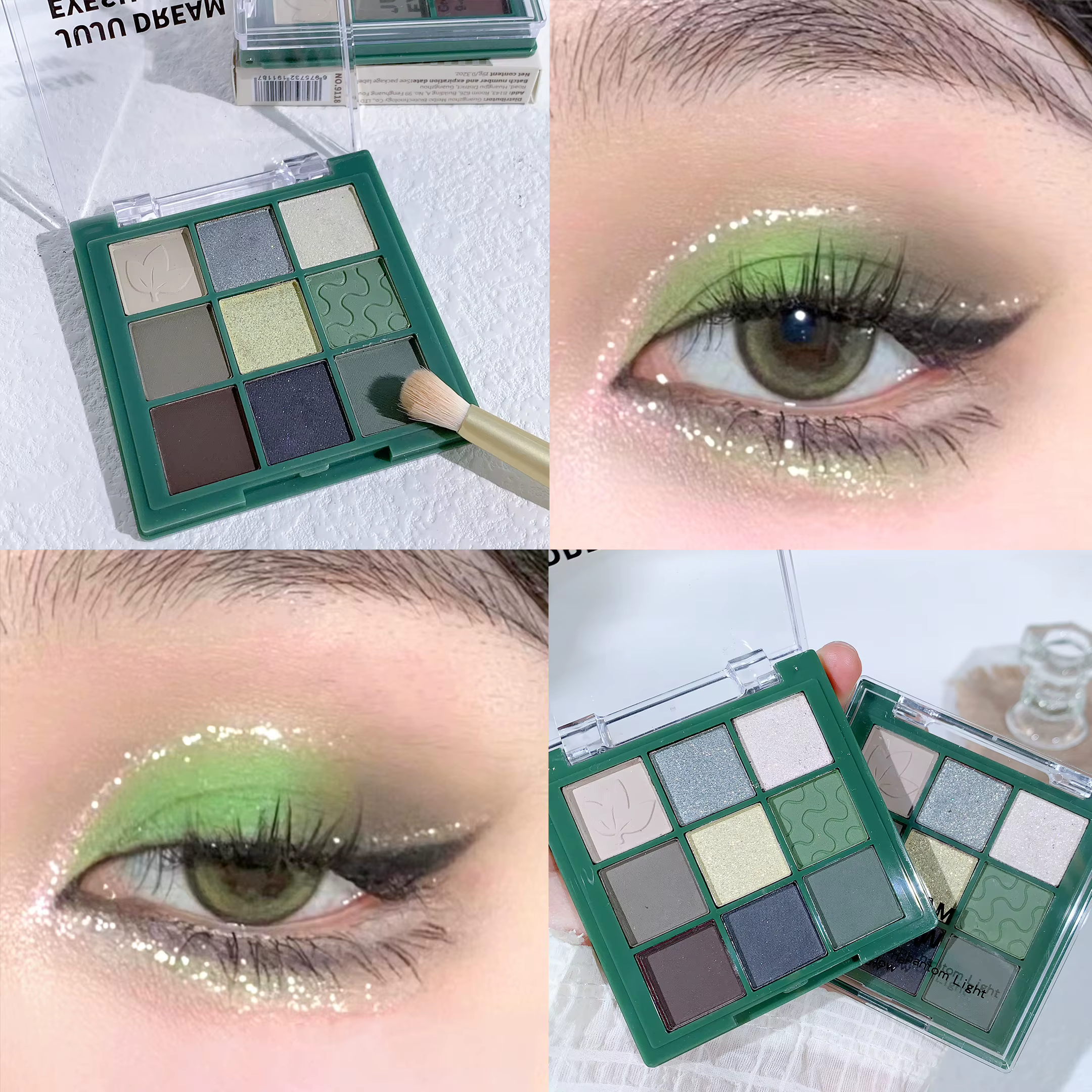 JUJU DREAM vert marron fantôme neuf couleurs fard à paupières Palette rétro français sens
