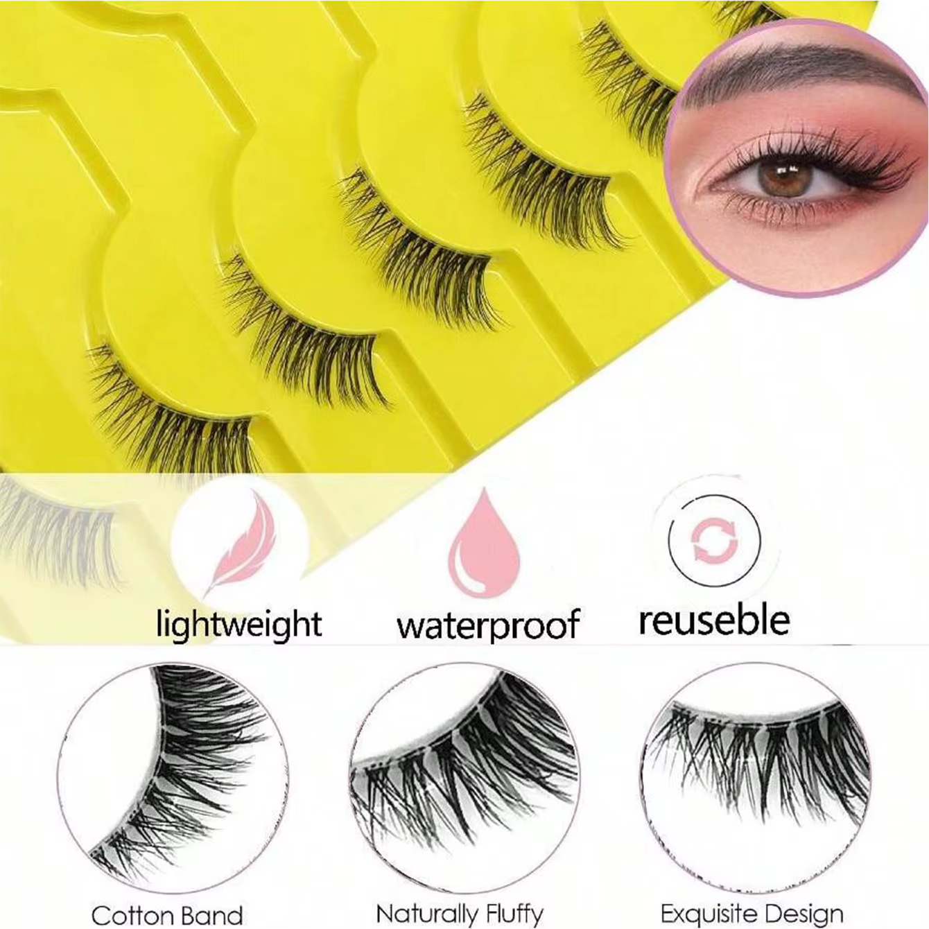 Dix paires de demi-cils