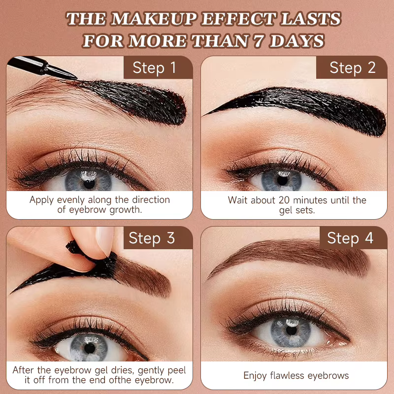 Gel teinté pour sourcils longue durée