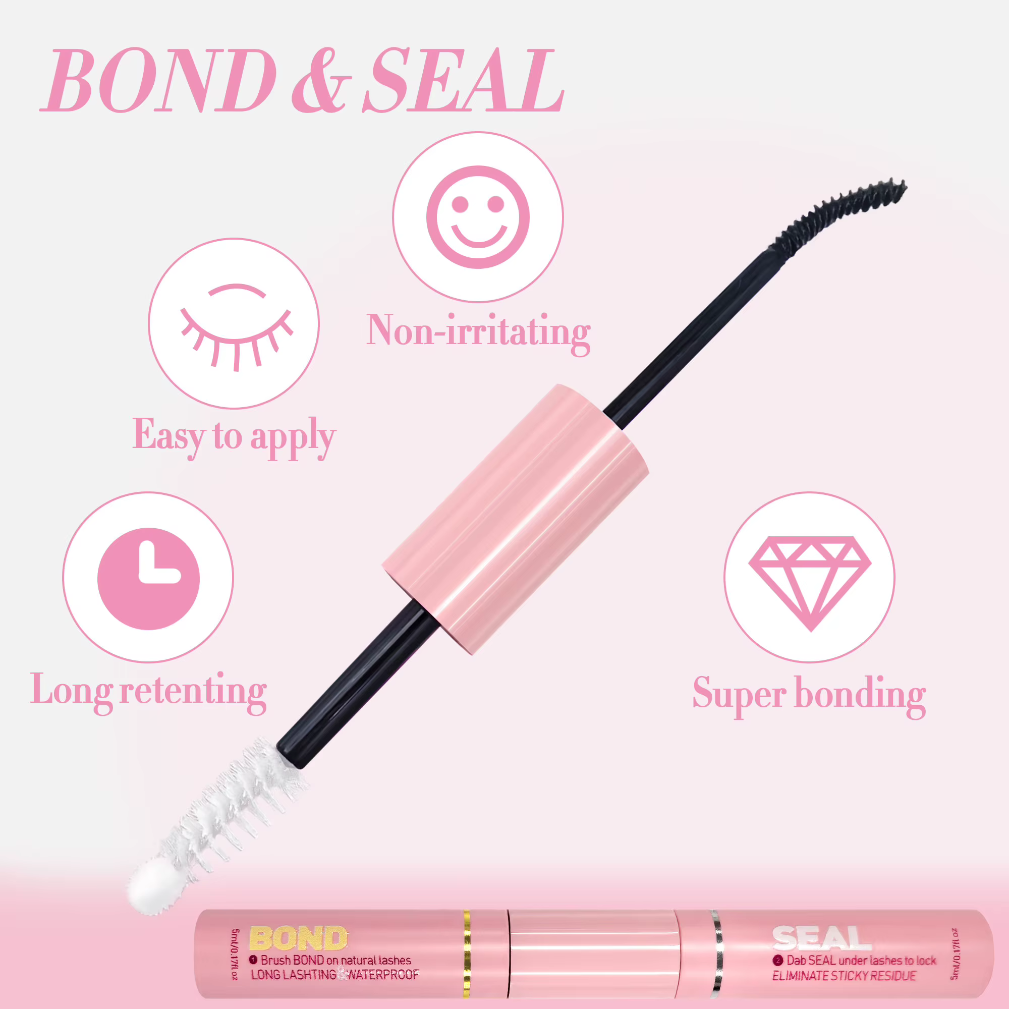 Kit de cils DIY, dont la colle et les pincettes