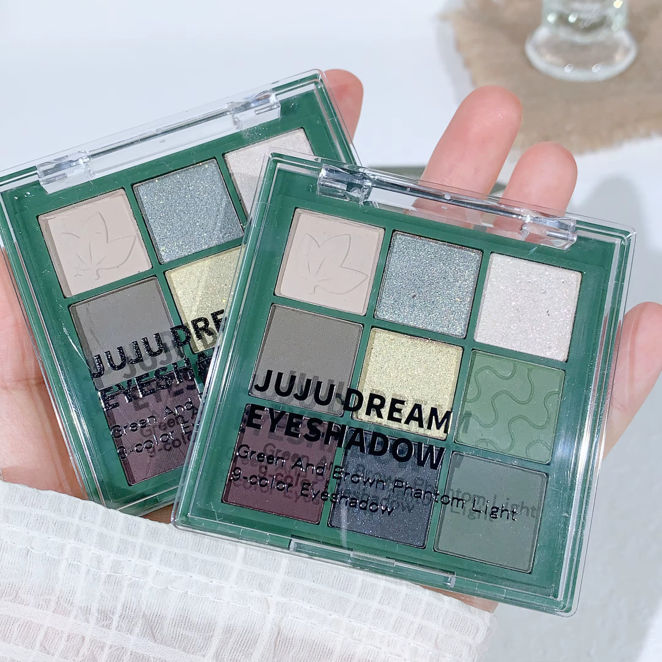 JUJU DREAM vert marron fantôme neuf couleurs fard à paupières Palette rétro français sens