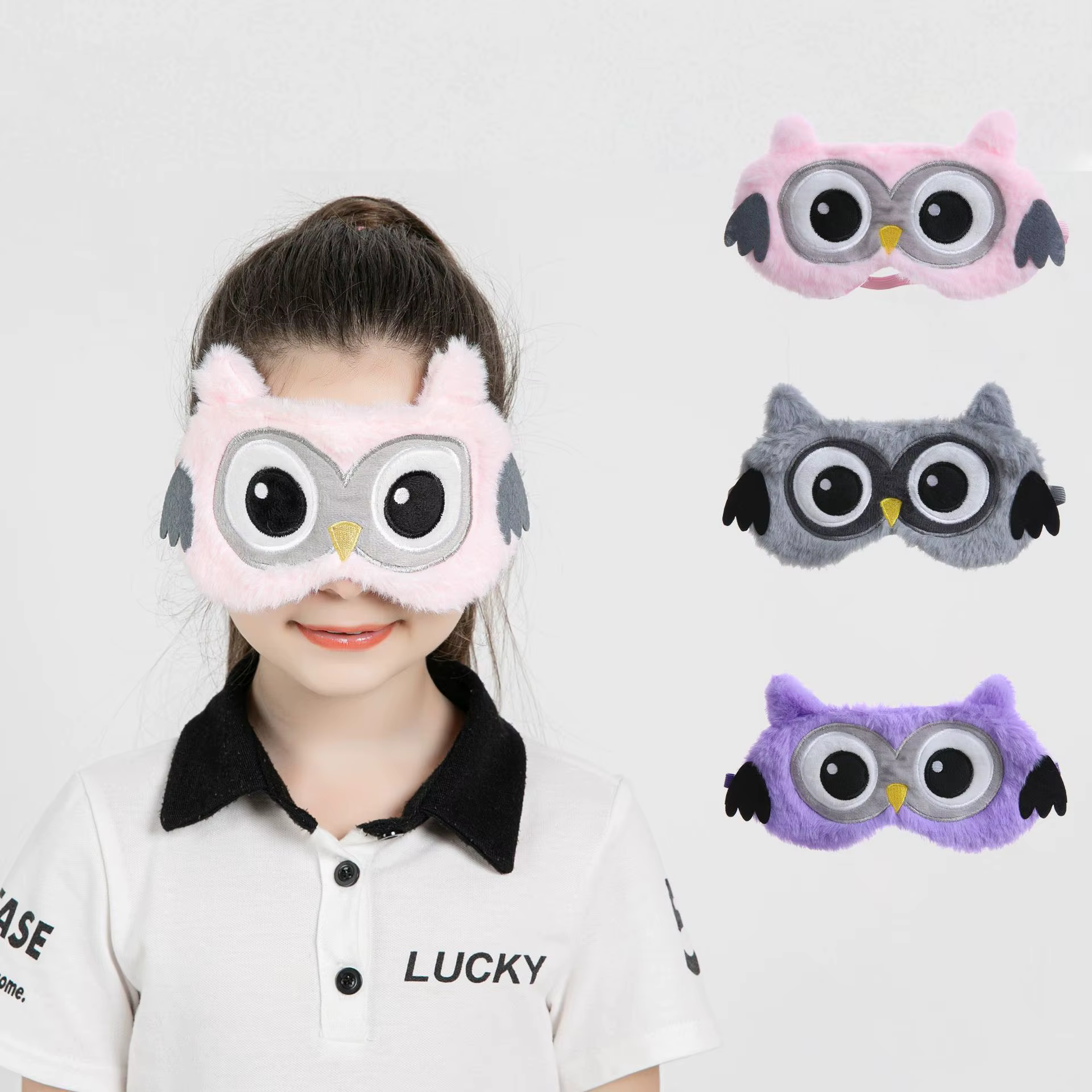Masque pour les yeux de dessin animé oiseau Panda