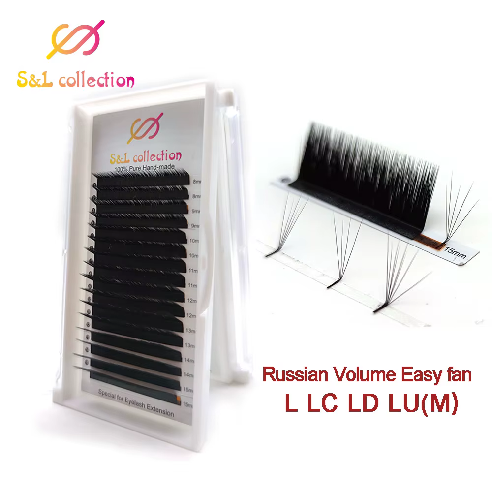 Nouveau arrivé 0.05/0.07 L/LC/LD/LU 1 pièces volume de cils magiques facile à fabriquer effet éventail faux