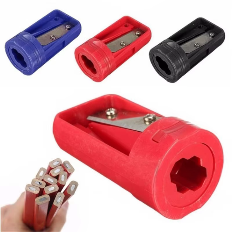 Taille-crayon de charpentier utile pour menuiserie, rasoir, outil d'affûtage étroit