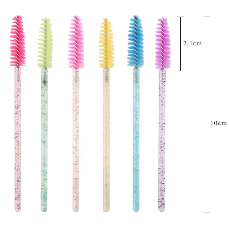Baguettes de mascara pour cils à micro paillettes