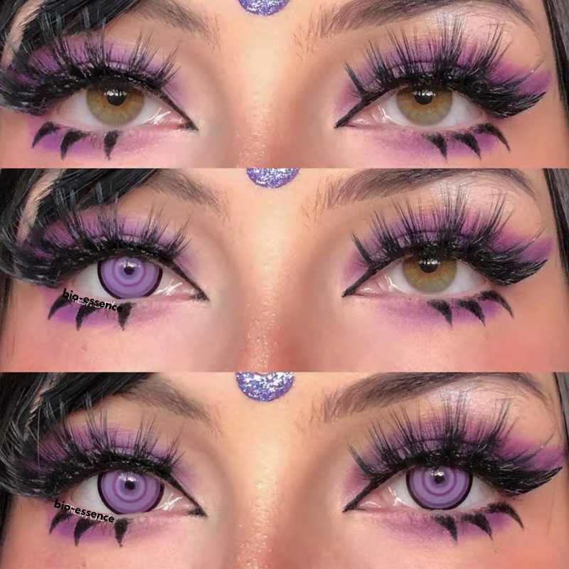 1 paire de lentilles roses d'utilisation de 1 an