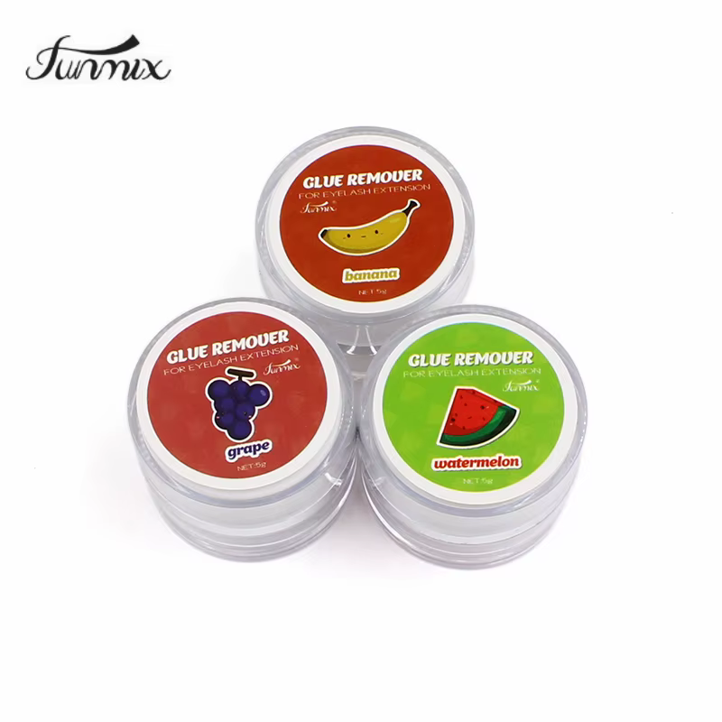 2019 FUNMIX nouveau 5g saveur de fruit Extension de cils crème dissolvant de colle pour outils de maquillage