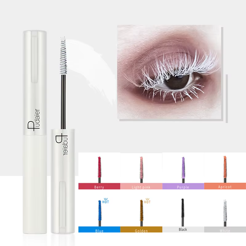 Mascara blanc à la mode