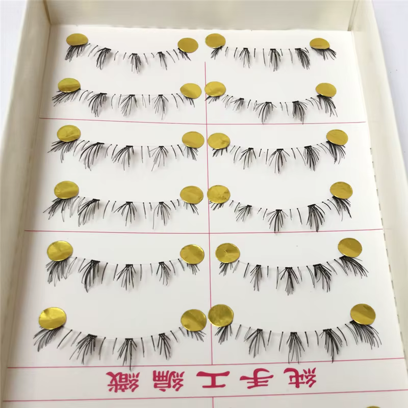 10 paires de cils inférieurs Pack 8 Styles différents sous les cils cils inférieurs doux à la main bande transparente cils inférieurs