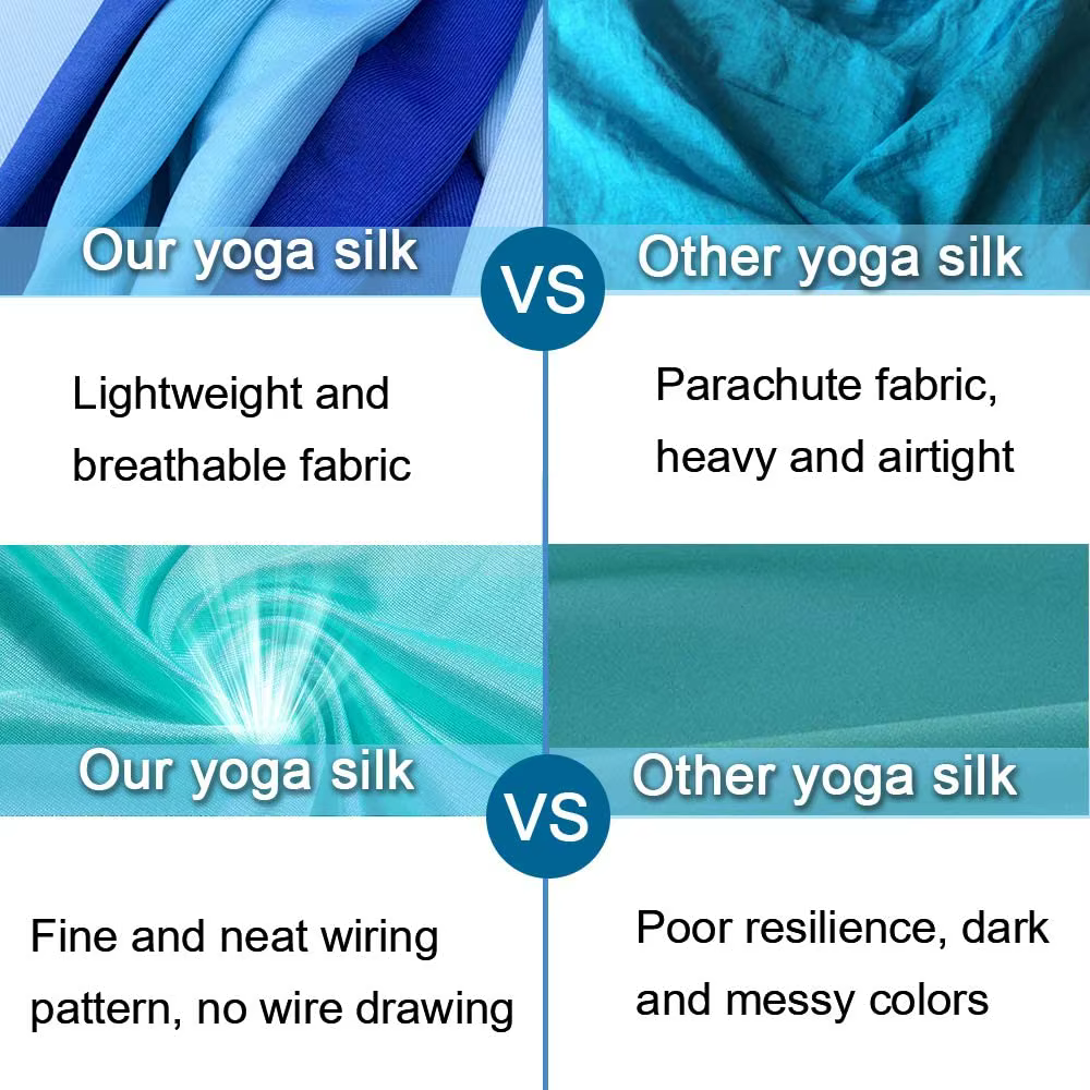 Hamac de Yoga aérien de 5.5 Yards, balançoire de Fitness pour l'inversion de Yoga antigravité, flexibilité améliorée, force de base