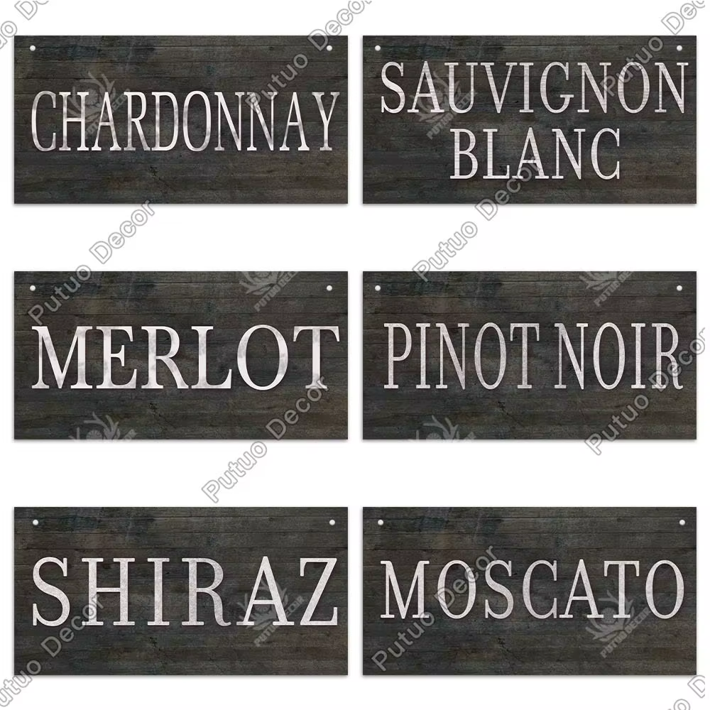 Putuo Decor-Plaque Murale en Bois pour Décoration de Porte, Vin, Bar, Pub, Maison