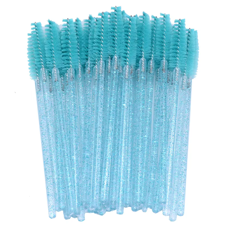 Baguettes de mascara pour cils à micro paillettes