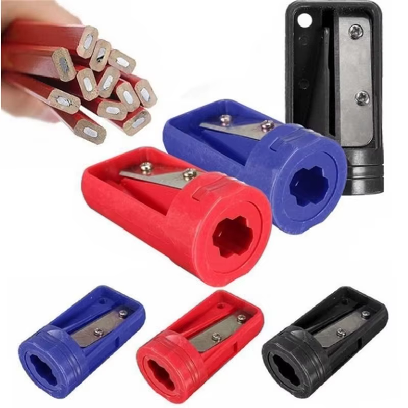 Taille-crayon de charpentier utile pour menuiserie, rasoir, outil d'affûtage étroit